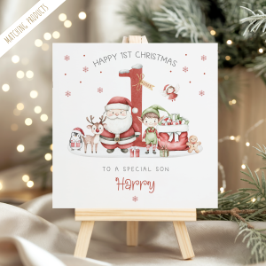 Baby's 1st Personalised Christmas Card