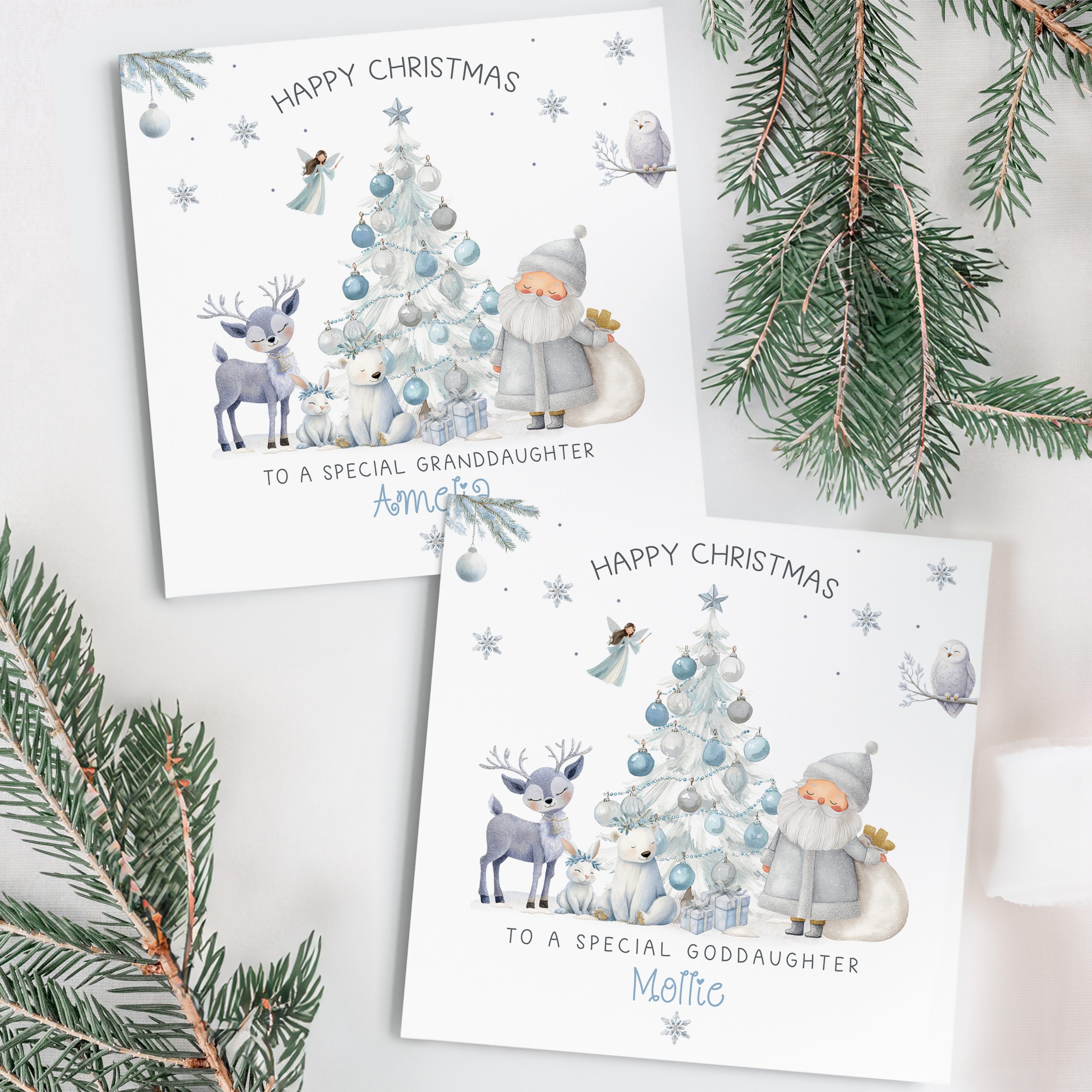 Personalised Frozen Christmas Card