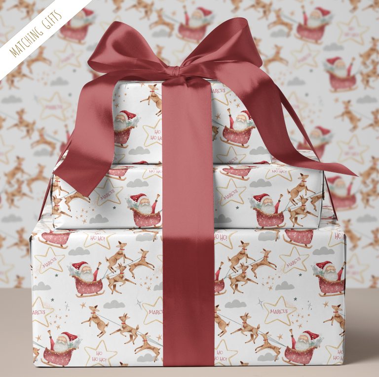 Personalised Santa Christmas Wrapping Paper