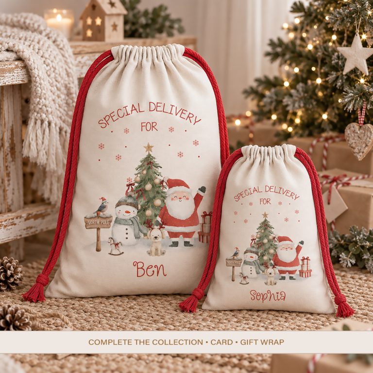 Personalised Christmas Santa Sack