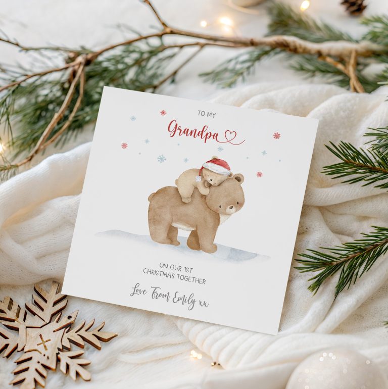 Personalised Baby’s First Christmas Card