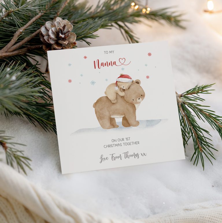 Personalised Baby’s First Christmas Card For Mummy