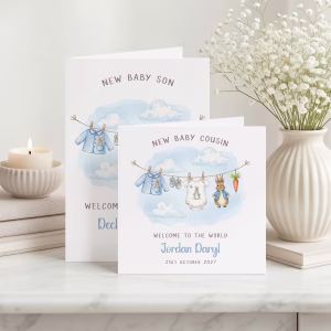 Peter Rabbit New Baby Card