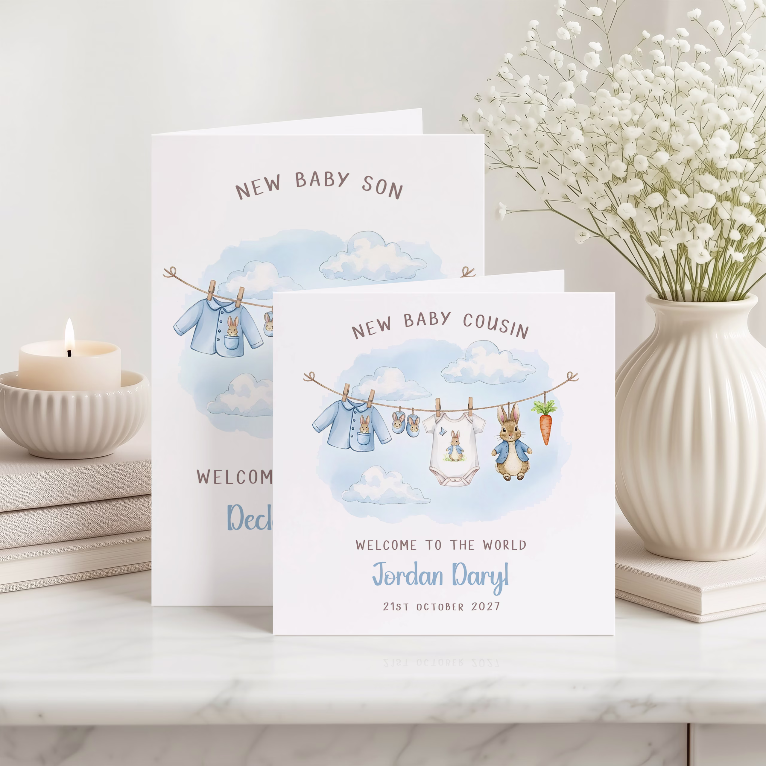 Peter Rabbit New Baby Card