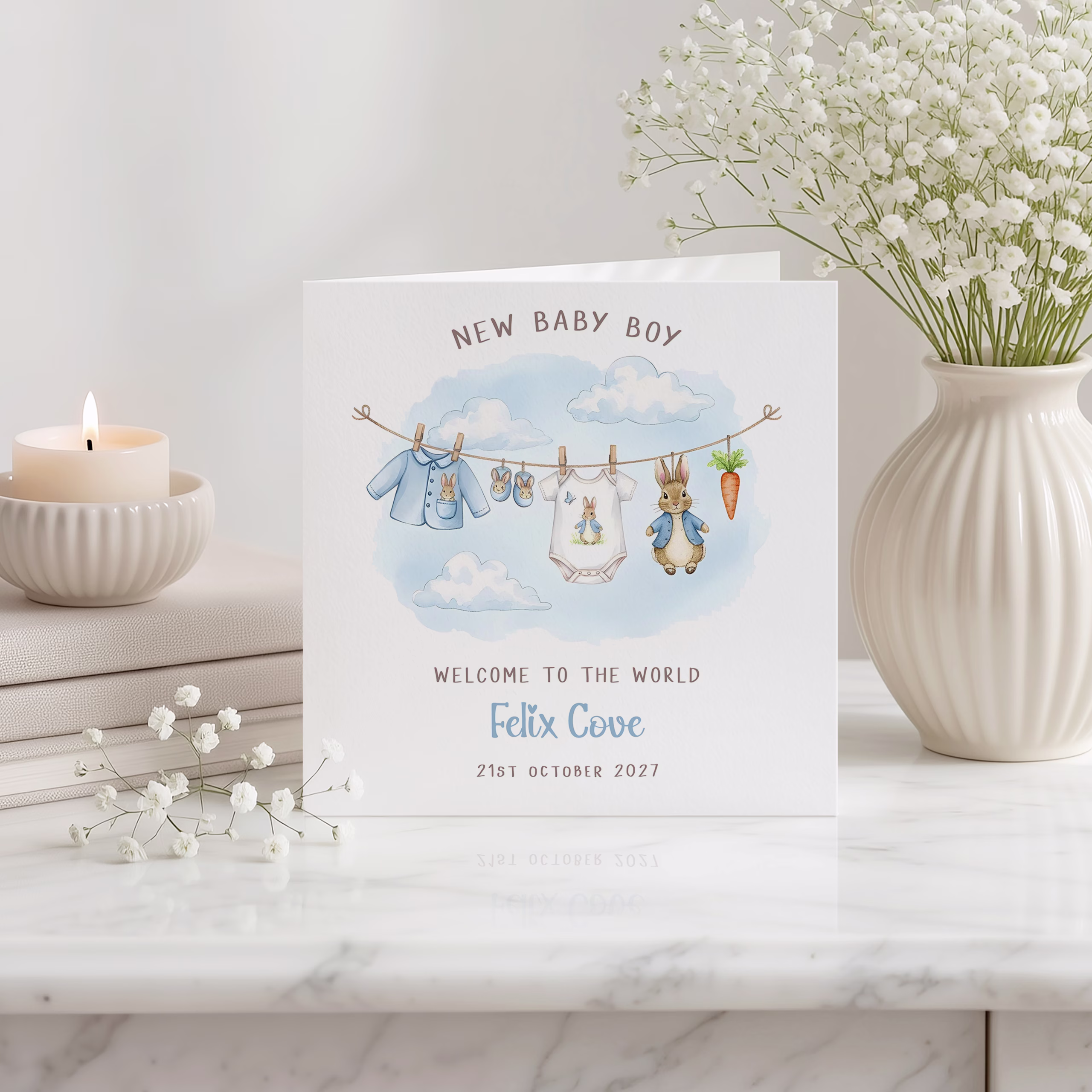 New Baby Boy Card