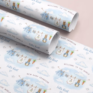 Peter Rabbit New Baby Gift Wrapping Paper