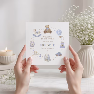New Baby Boy Card