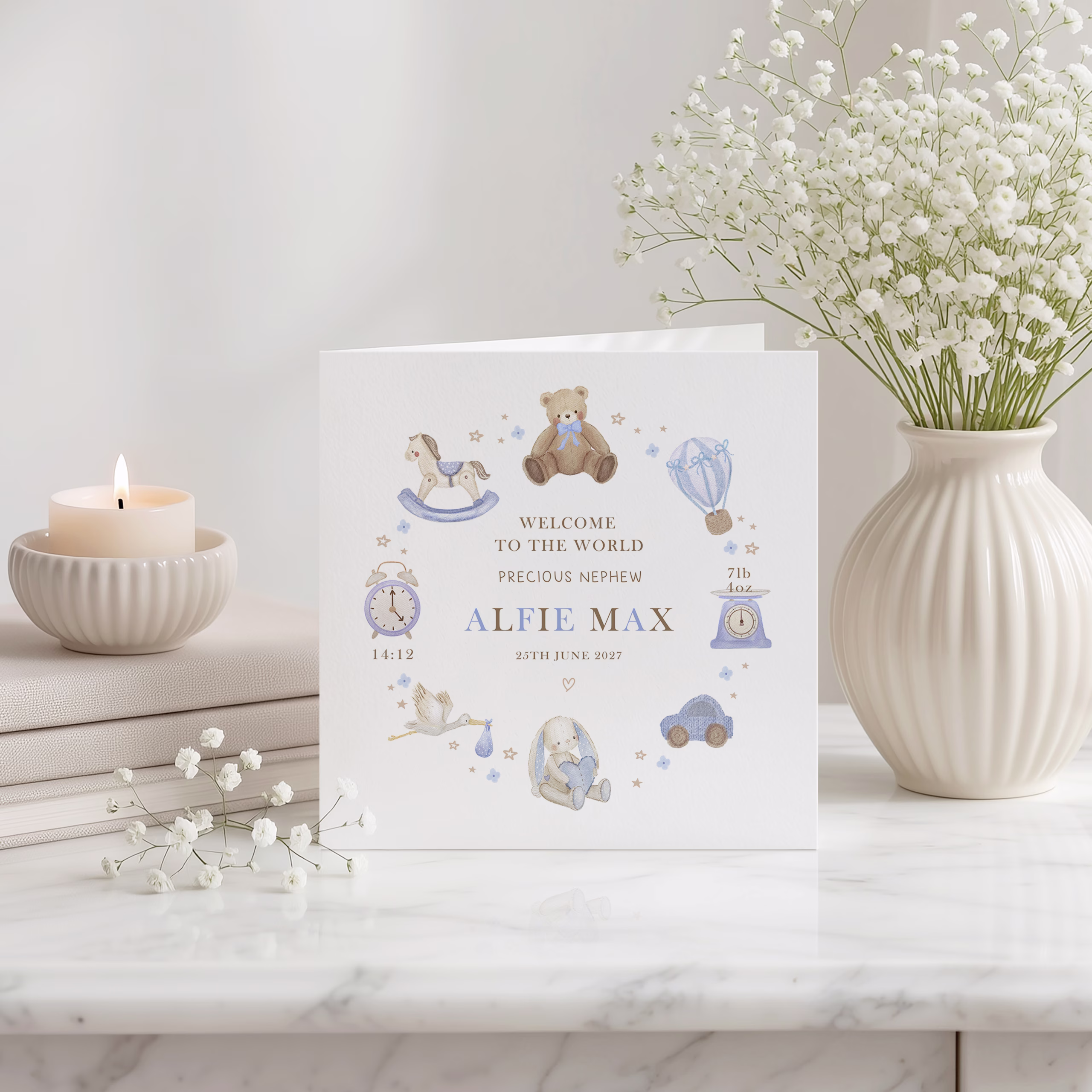 New Baby Boy Card