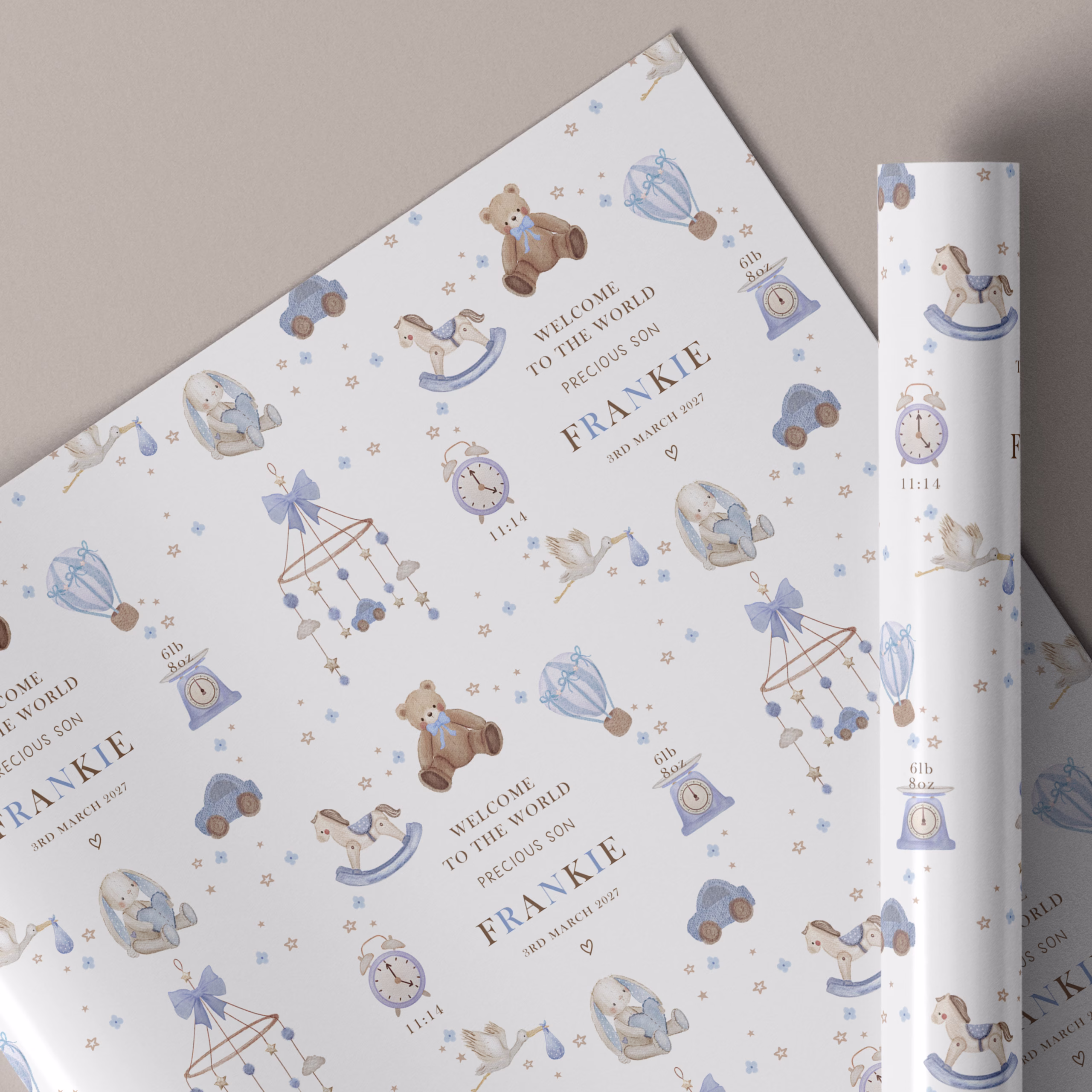 New Baby Gift Wrapping Paper