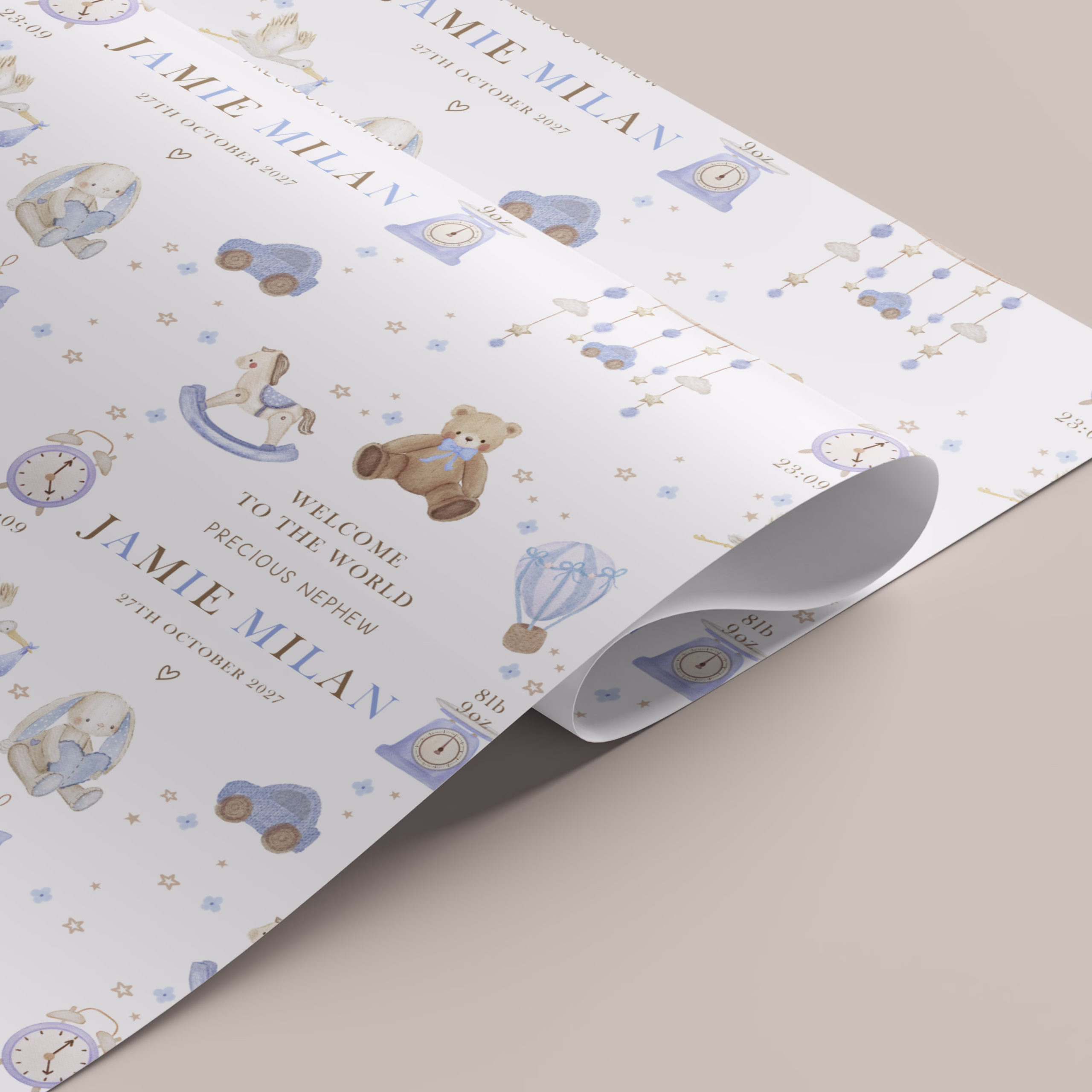 New Baby Gift Wrapping Paper