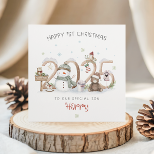 Personalised 1st Christmas Card