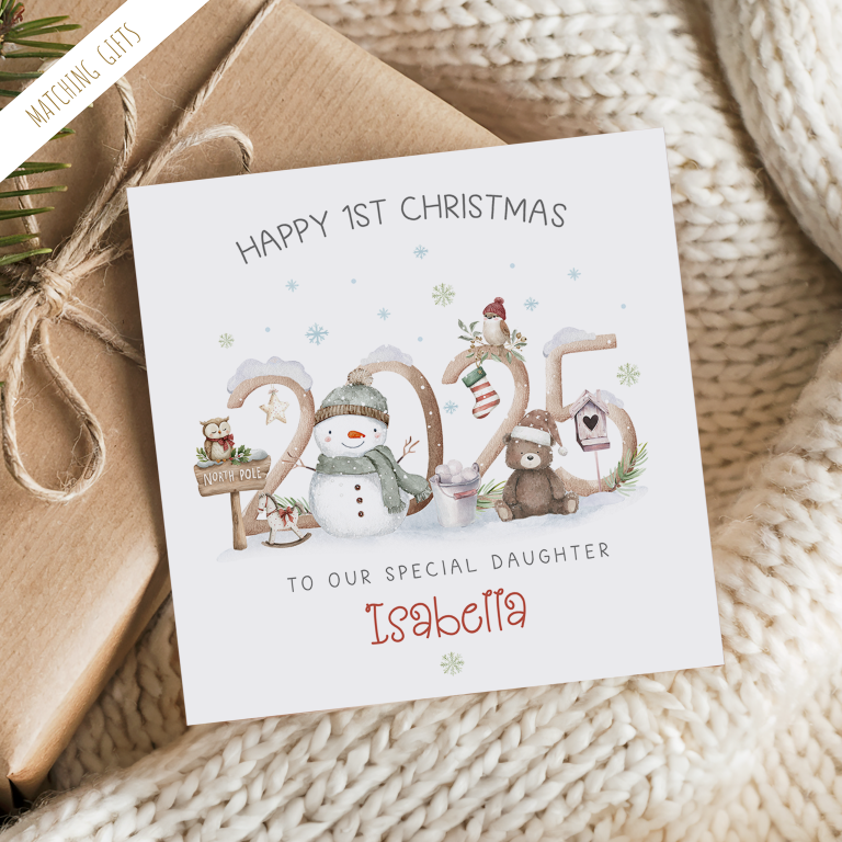 Personalised 1st Christmas Card