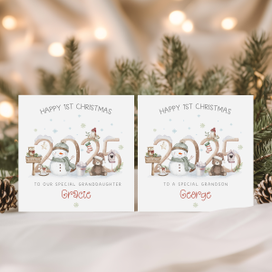 Personalised 1st Christmas Card