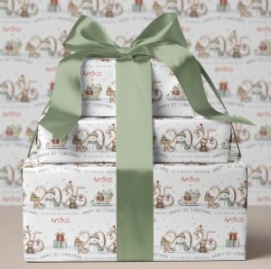 Personalised 1st Christmas Gift Wrapping Paper