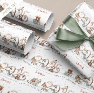 Personalised 1st Christmas Gift Wrapping Paper