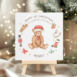 Personalised Baby's 1st Christmas Card