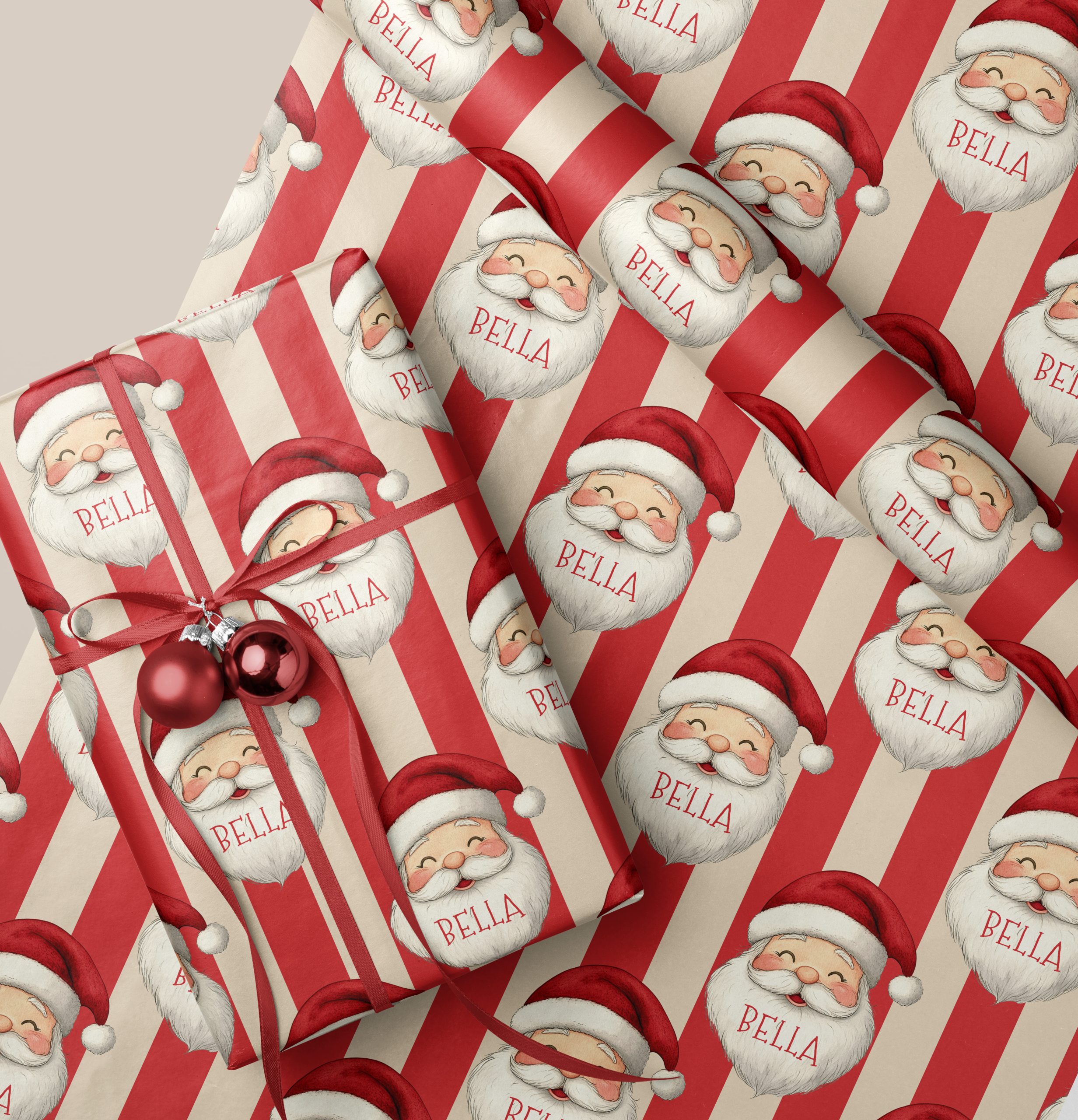 Santa Claus Gift Wrapping Paper