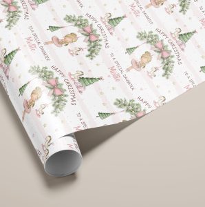 Personalised Ballet Christmas Gift Wrapping Paper