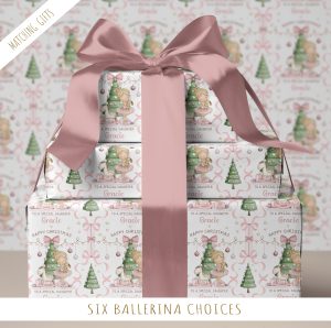 Personalised Christmas Ballerina Card