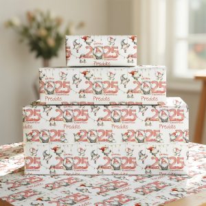 Personalised Gonk Christmas Gift Wrapping Paper