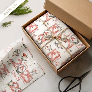 Personalised Gonk Christmas Gift Wrapping Paper