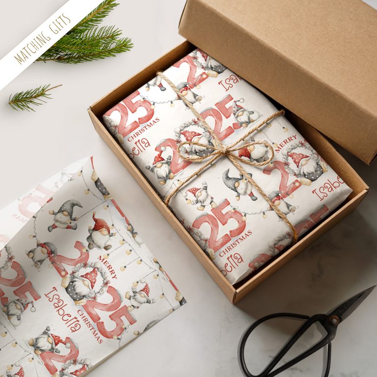 Personalised Gonk Christmas Wrapping Paper