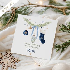 Personalised Christmas Card For Mum