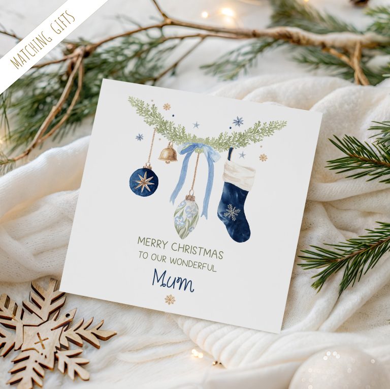 Personalised Christmas Card For Mum