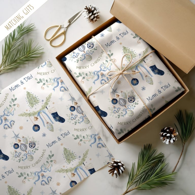 Personalised Christmas Wrapping Paper For Mum