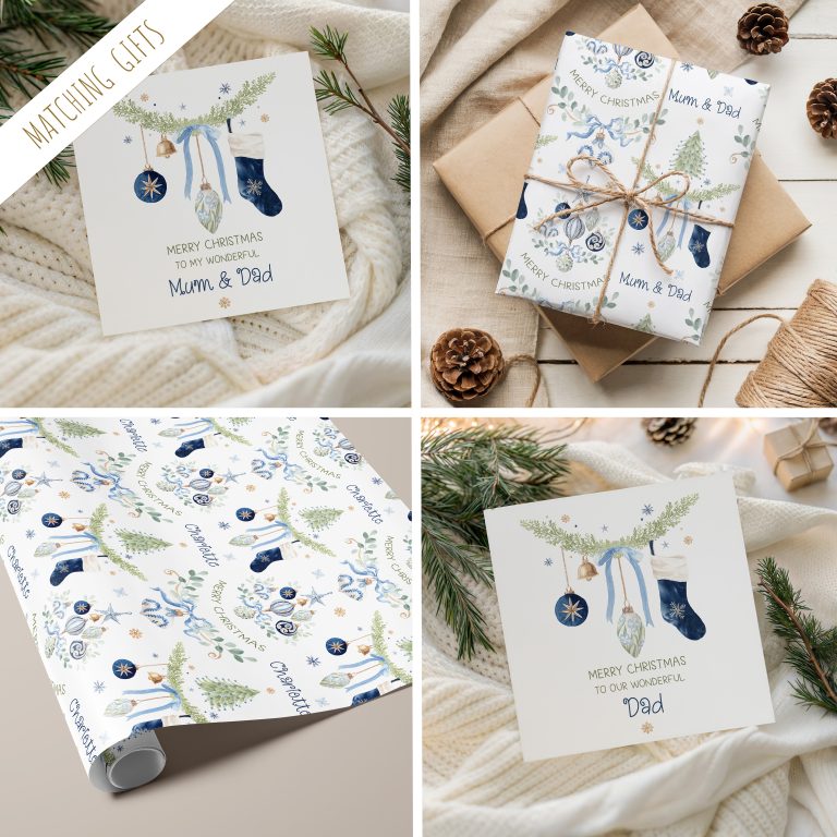 Personalised Christmas Card For Mum