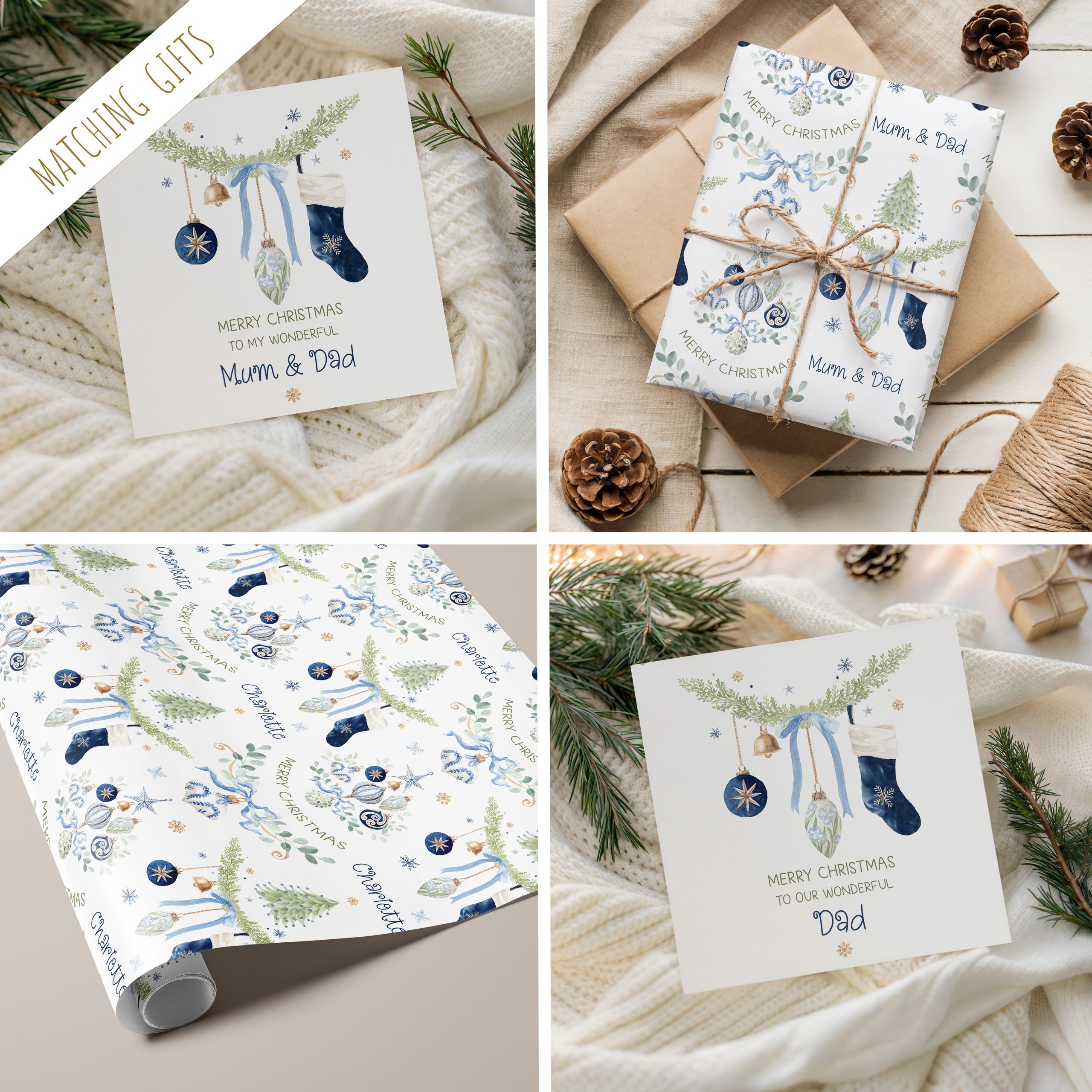 Personalised Christmas Gift Wrapping Paper For Mum