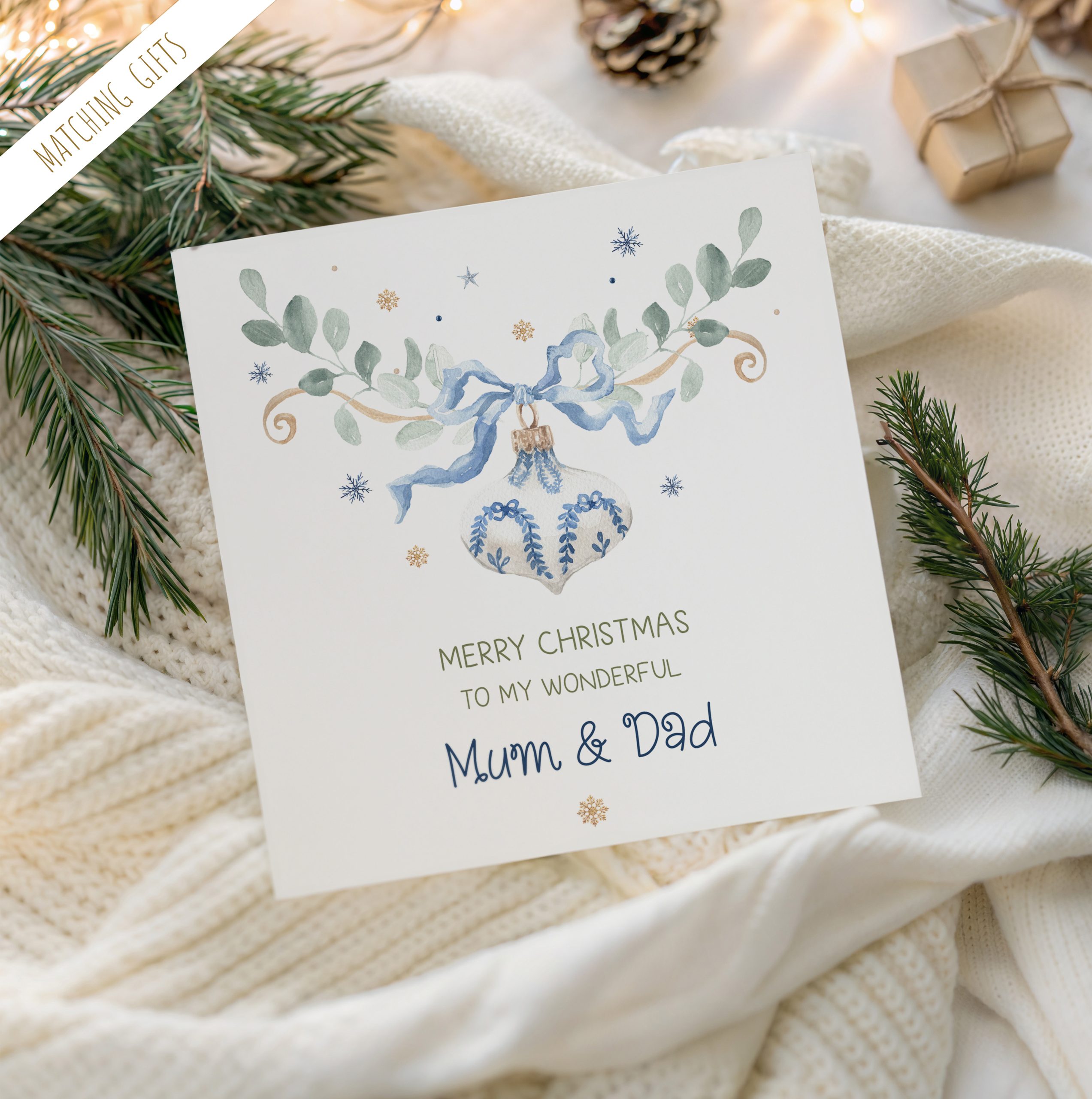 Personalised Family Christmas Card