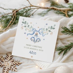 Personalised Family Christmas Card