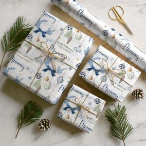 Personalised Christmas Wrapping Paper For Family