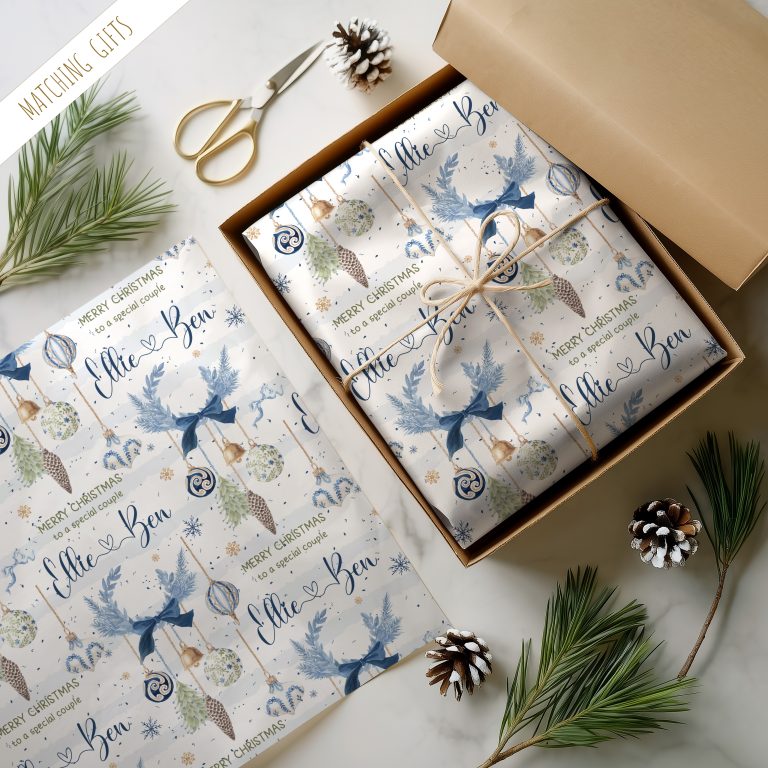 Personalised Christmas Wrapping Paper For Family