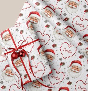 Personalisled Father Christmas Gift Wrapping Paper