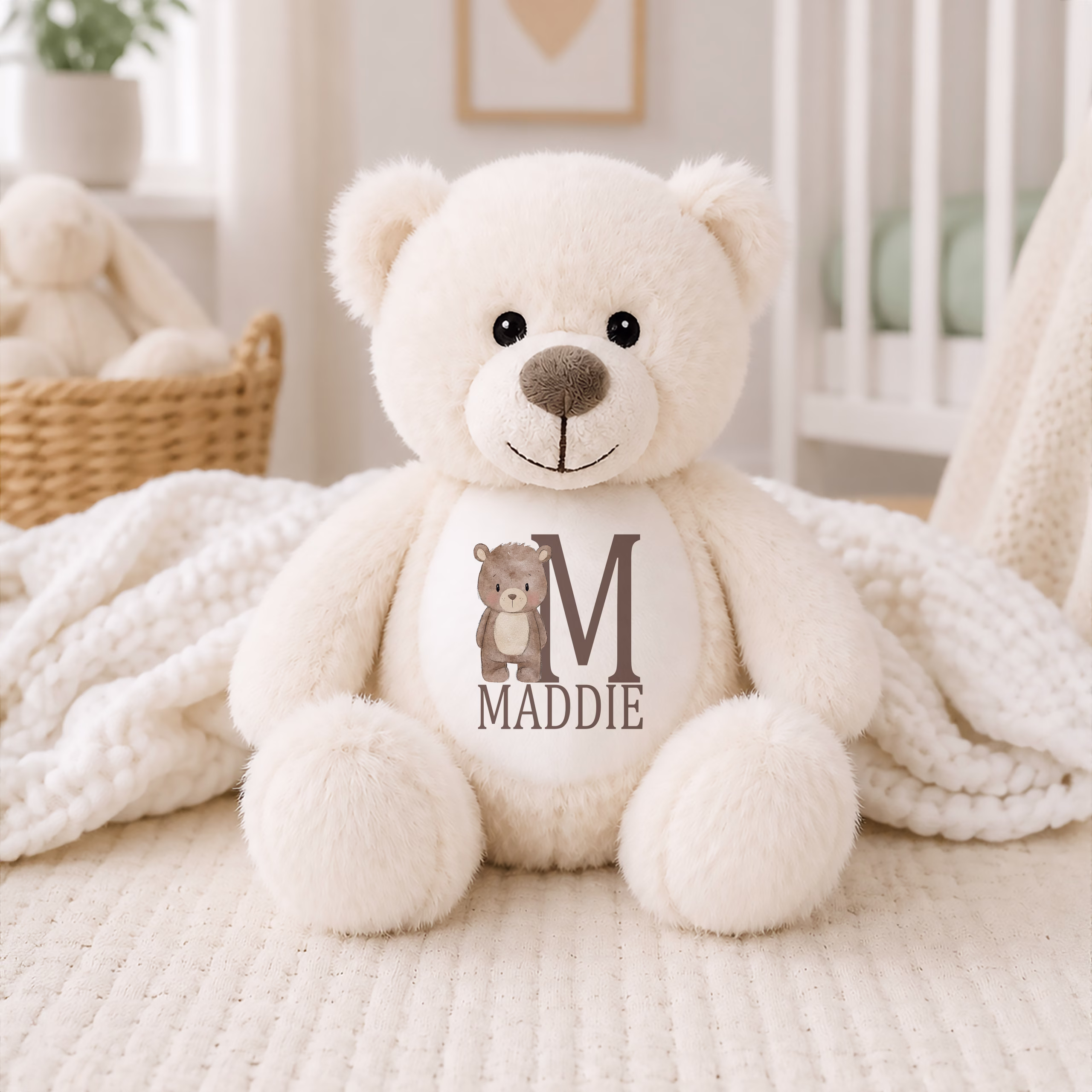Personalised Cream Teddy Bear