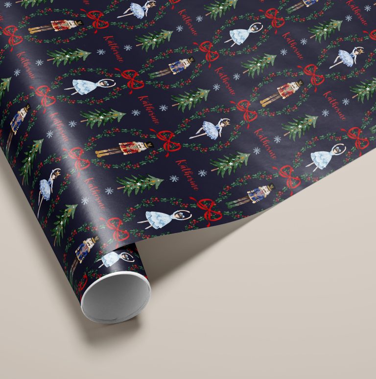 Personalised Nutcracker Christmas Wrapping Paper