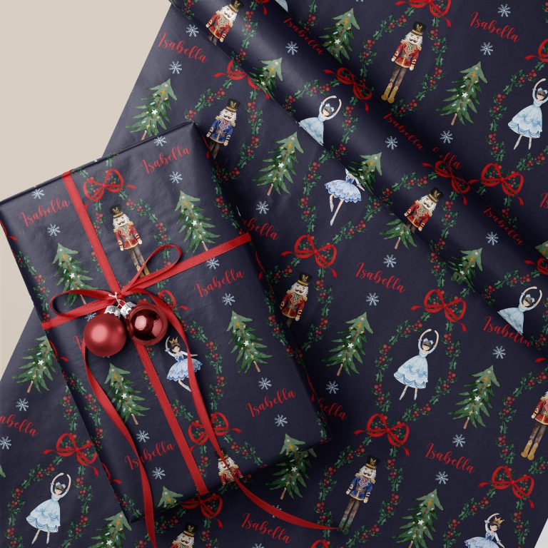 Personalised Nutcracker Christmas Wrapping Paper