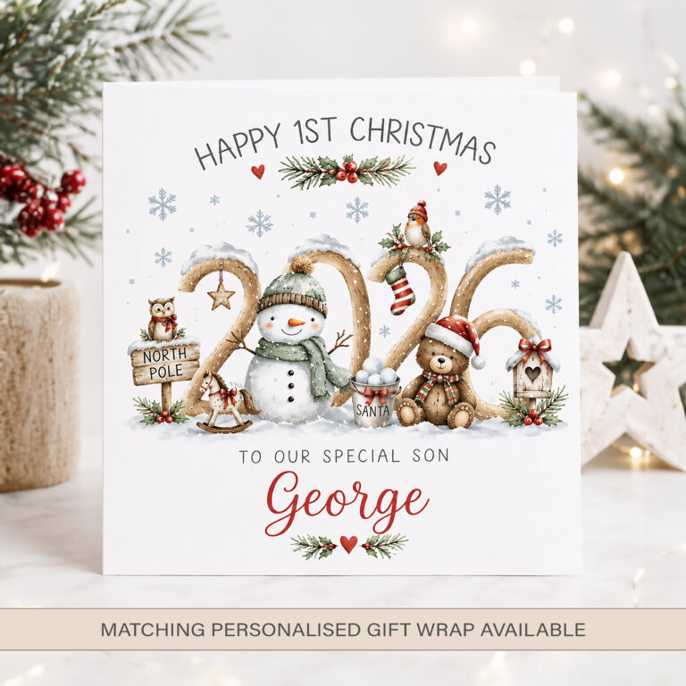 Personalised 1st Christmas Card