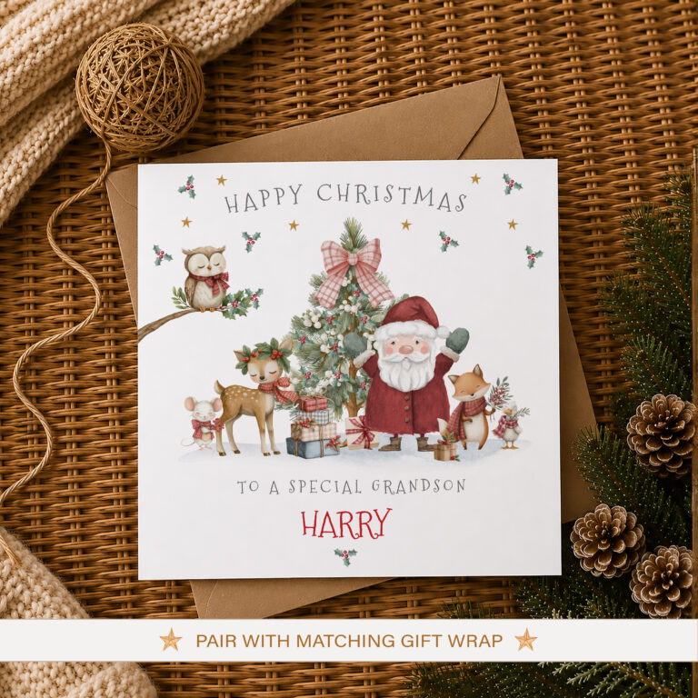 Personalised Santa Christmas Card