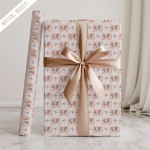 Personalised 50th Birthday Gift Wrapping Paper