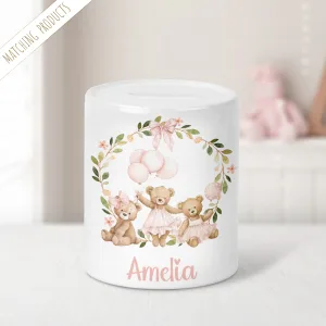 Personalised Teddy Bear Money Box