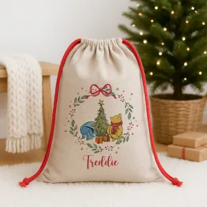 Personalised Winnie The Pooh Christmas Sack