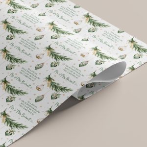 First Christmas Bauble Gift Wrapping Paper