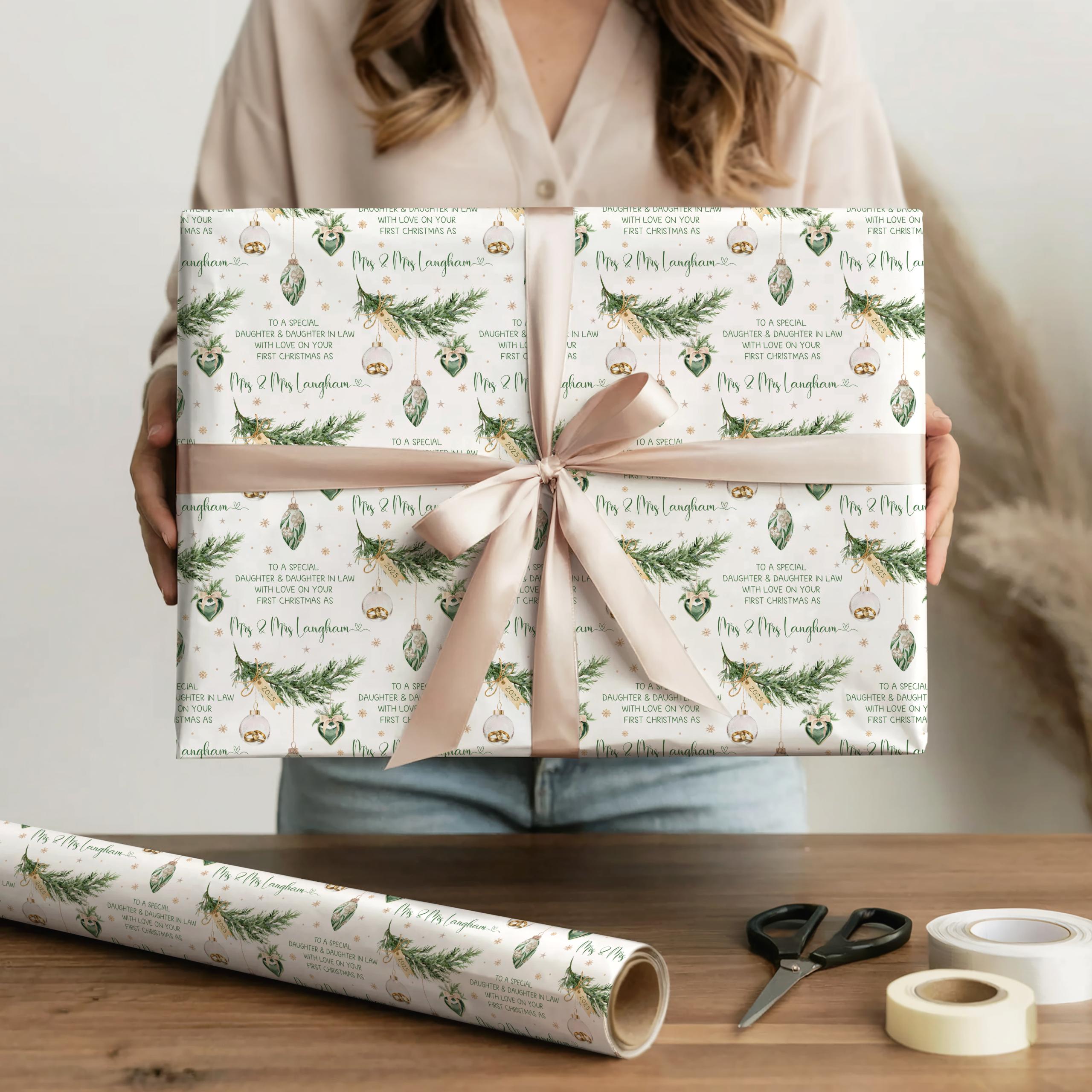 First Christmas Bauble Gift Wrapping Paper
