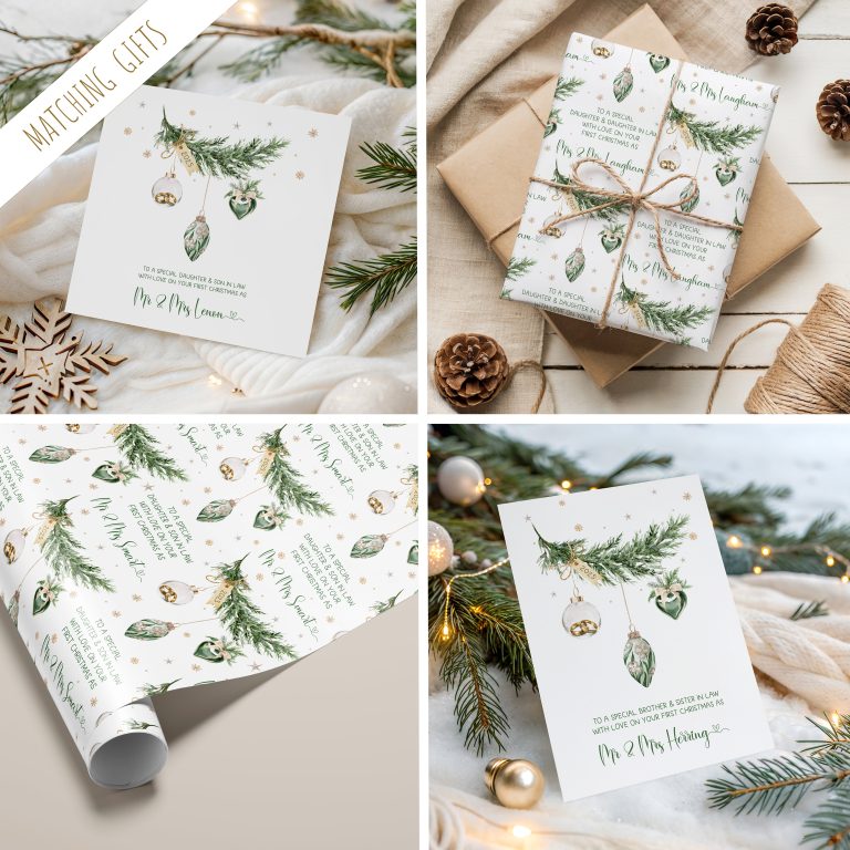 Personalised Newlywed 1st Christmas Card