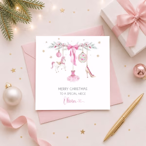 Girls Christmas Card
