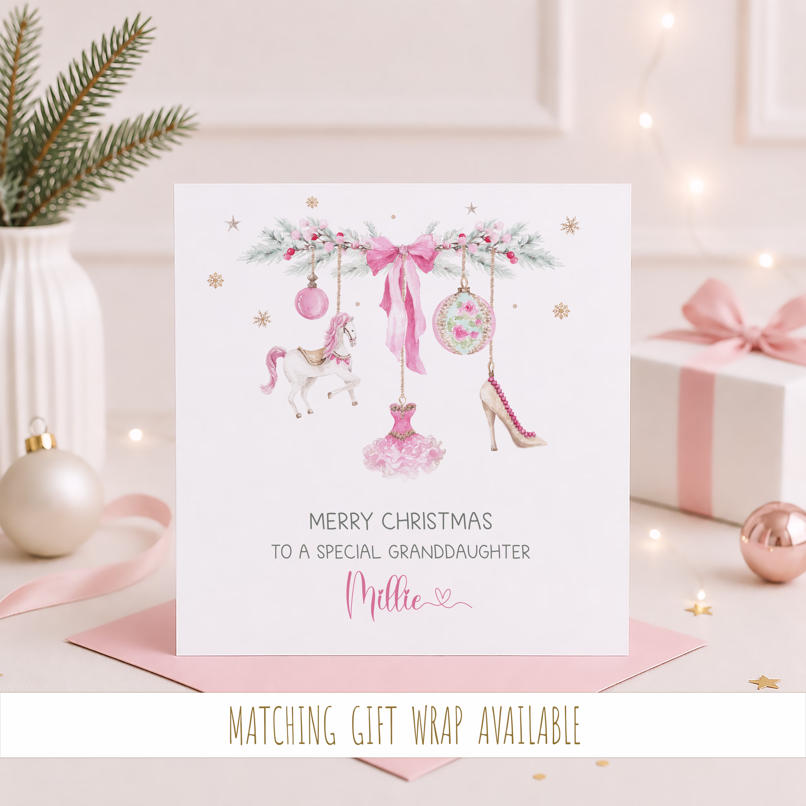Girls Christmas Card