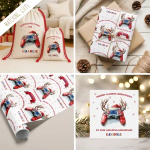 Personalised Gamer Gift Wrapping Paper